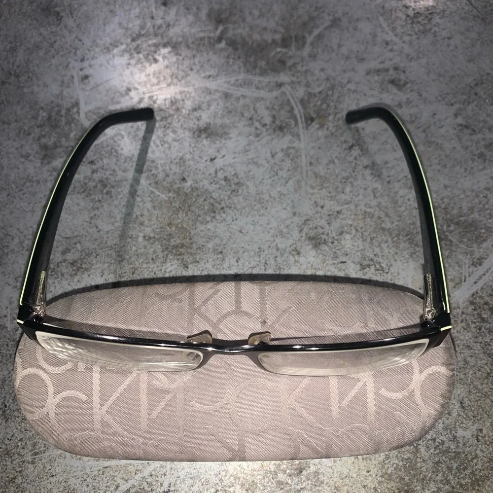 Calvin Klein women’s rectangle glasses brown green 5143